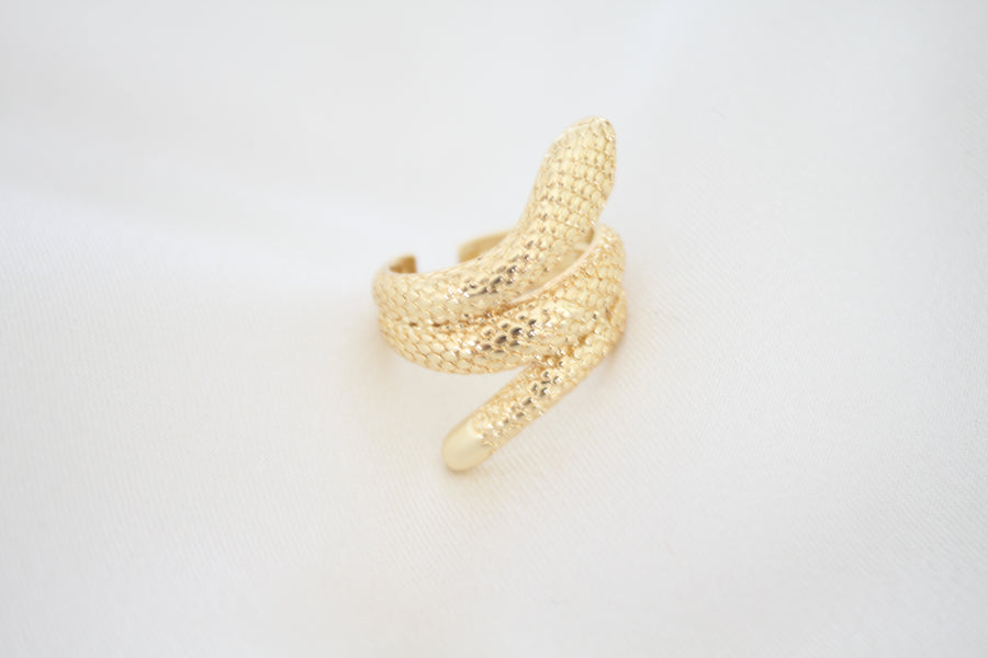 Anillo Serpiente Retro