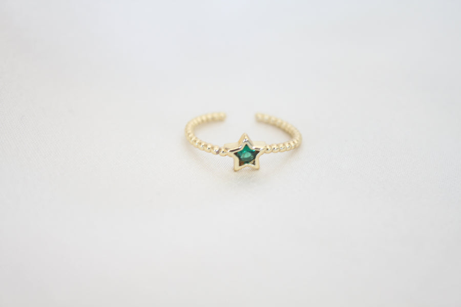 Anillo Esmeralda Estrella Peque